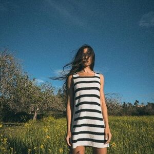 NWOT ZARA Striped Knit Mini Dress (Ref 0234/003)